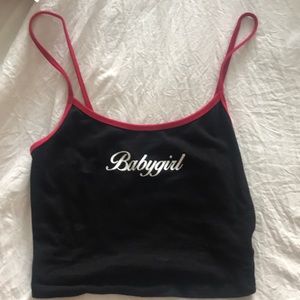 Urban outfitters “babygirl” crop top size M